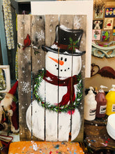Load image into Gallery viewer, 12-30-25 Winter Snowman Vintage Window Paint &amp; Sip