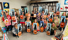Load image into Gallery viewer, 09-28-25 Halloween Pumpkins Wood Sign Paint &amp; Sip