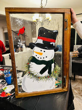 Load image into Gallery viewer, 12-30-25 Winter Snowman Vintage Window Paint &amp; Sip