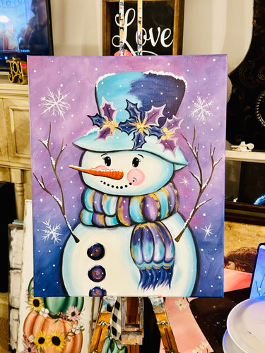 12-02-25 Twilight Glow Snowman Paint & Sip at Champions Sports Bar