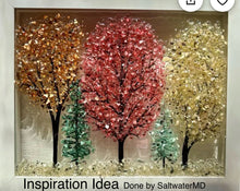 Load image into Gallery viewer, 11-06-25 Crushed Glass Trees Craft &amp; Sip