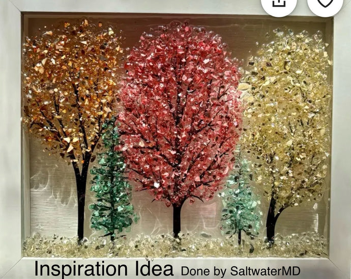 11-06-25 Crushed Glass Trees Craft & Sip
