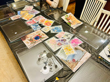 Load image into Gallery viewer, 03-08-26 Florals &amp; Glass Resin Tray Craft &amp; Sip