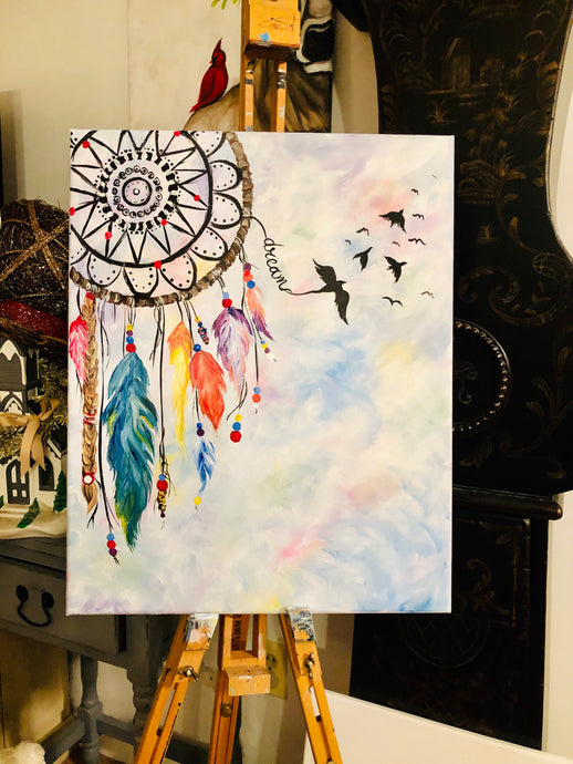 05-15-24 Crystal Infused Dreamcatcher Paint & Sip at Joyful Crystals