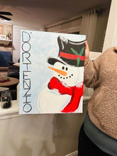 Load image into Gallery viewer, 12-30-25 Winter Snowman Vintage Window Paint &amp; Sip