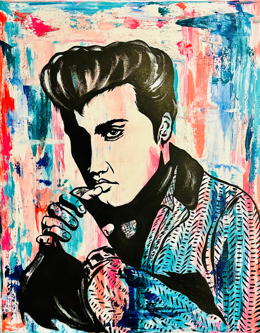 05-22-24 Elvis Paint & Sip at the Wine Cafe