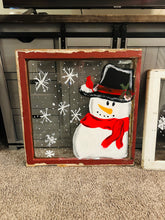 Load image into Gallery viewer, 12-30-25 Winter Snowman Vintage Window Paint &amp; Sip
