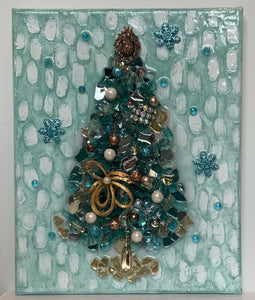 11-26-25 Crushed Glass Christmas Tree Craft & Sip
