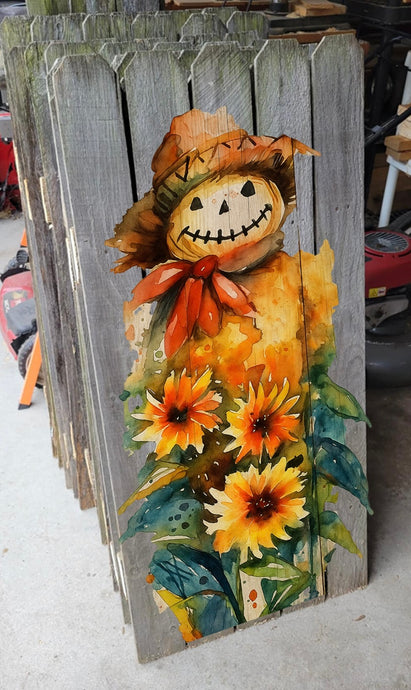 09-07-25 Harvest Scarecrow Wood Fence Paint & Sip
