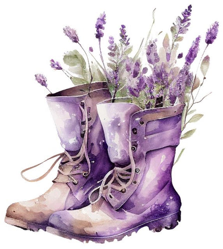 25-02-22 Lavender Boots Paint & Sip with Spay it Forward