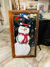 Load image into Gallery viewer, 12-30-25 Winter Snowman Vintage Window Paint &amp; Sip