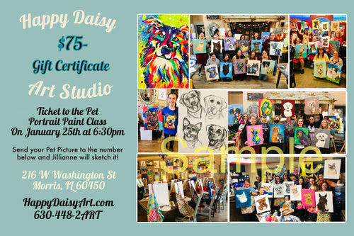 Gift Certificate to Happy Daisy Art Studio
