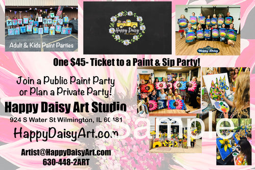 Adult Gift Certificate to a Paint & Sip Party