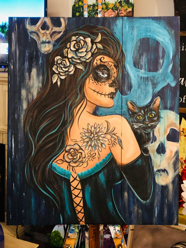 10-30-25 Sugar Skull Vixen Paint & Sip