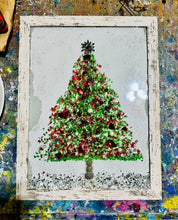 Load image into Gallery viewer, 12-18-25 Crushed Glass Snowman or Christmas Tree Craft &amp; Sip at Keg Grove Morris