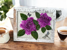 Load image into Gallery viewer, 04-01-26 Crushed Glass Hydrangeas Craft &amp; Sip