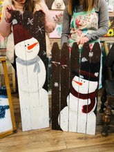 Load image into Gallery viewer, 12-30-25 Winter Snowman Vintage Window Paint &amp; Sip