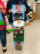 Load image into Gallery viewer, 12-30-25 Winter Snowman Vintage Window Paint &amp; Sip