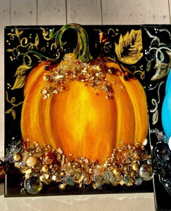 09-04-25 Crushed Glass Pumpkin Craft & Sip