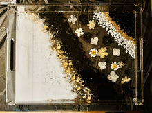 Load image into Gallery viewer, 03-08-26 Florals &amp; Glass Resin Tray Craft &amp; Sip