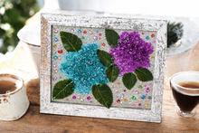 Load image into Gallery viewer, 04-01-26 Crushed Glass Hydrangeas Craft &amp; Sip