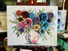 Load image into Gallery viewer, 07-07-26 Pinecone Flowers Paint &amp; Sip #2