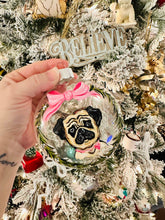 Load image into Gallery viewer, We will use these 4 inch glass ornaments. They’re flat on two sides and round on the sides. 