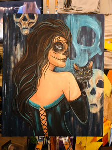 10-30-25 Sugar Skull Vixen Paint & Sip