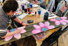 Load image into Gallery viewer, 08-16-26 Sunflower Wood Or Window Paint &amp; Sip at The Wine Cafe